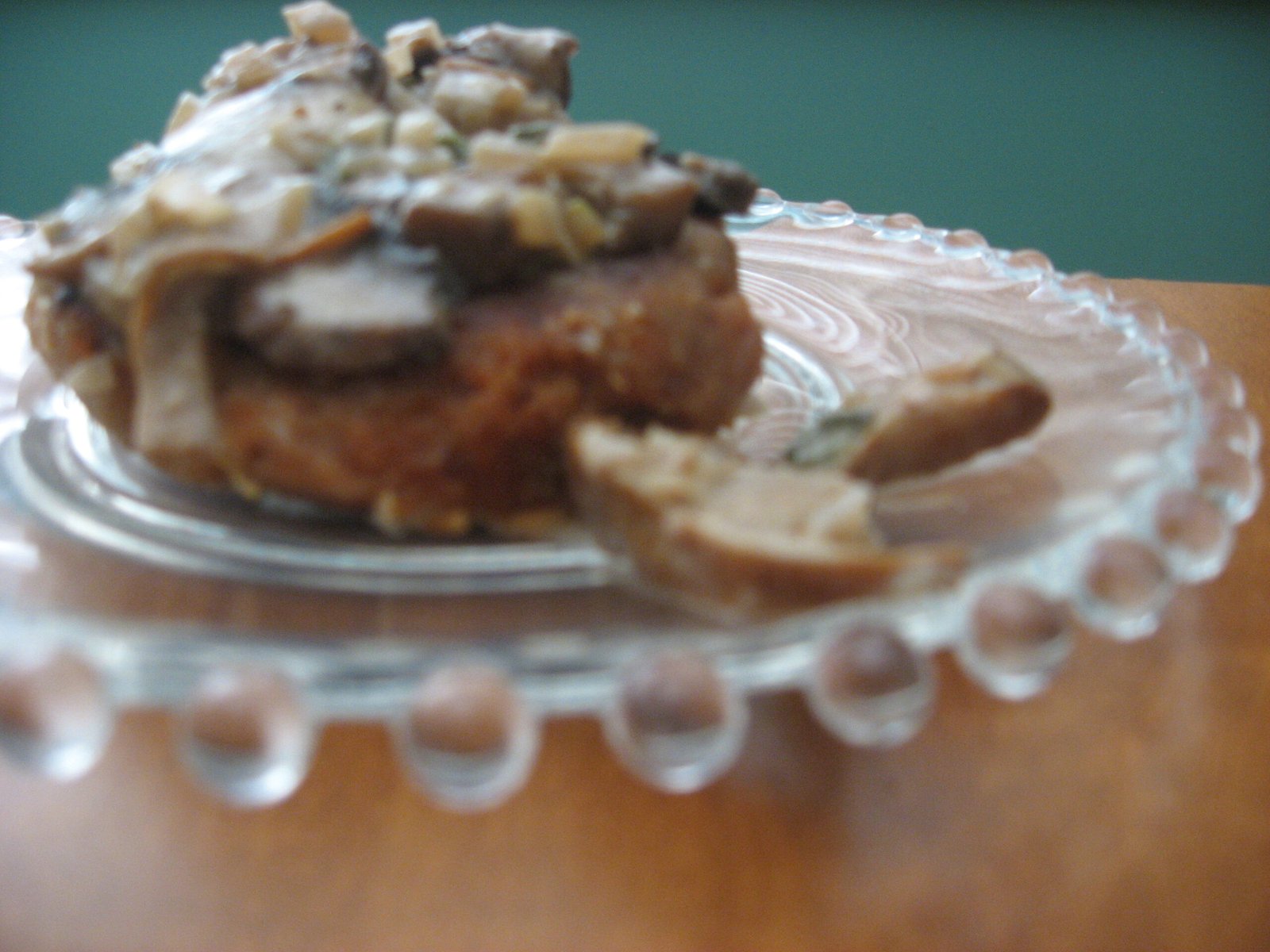 Sweet Potato Croquettes with Mushroom Sauce