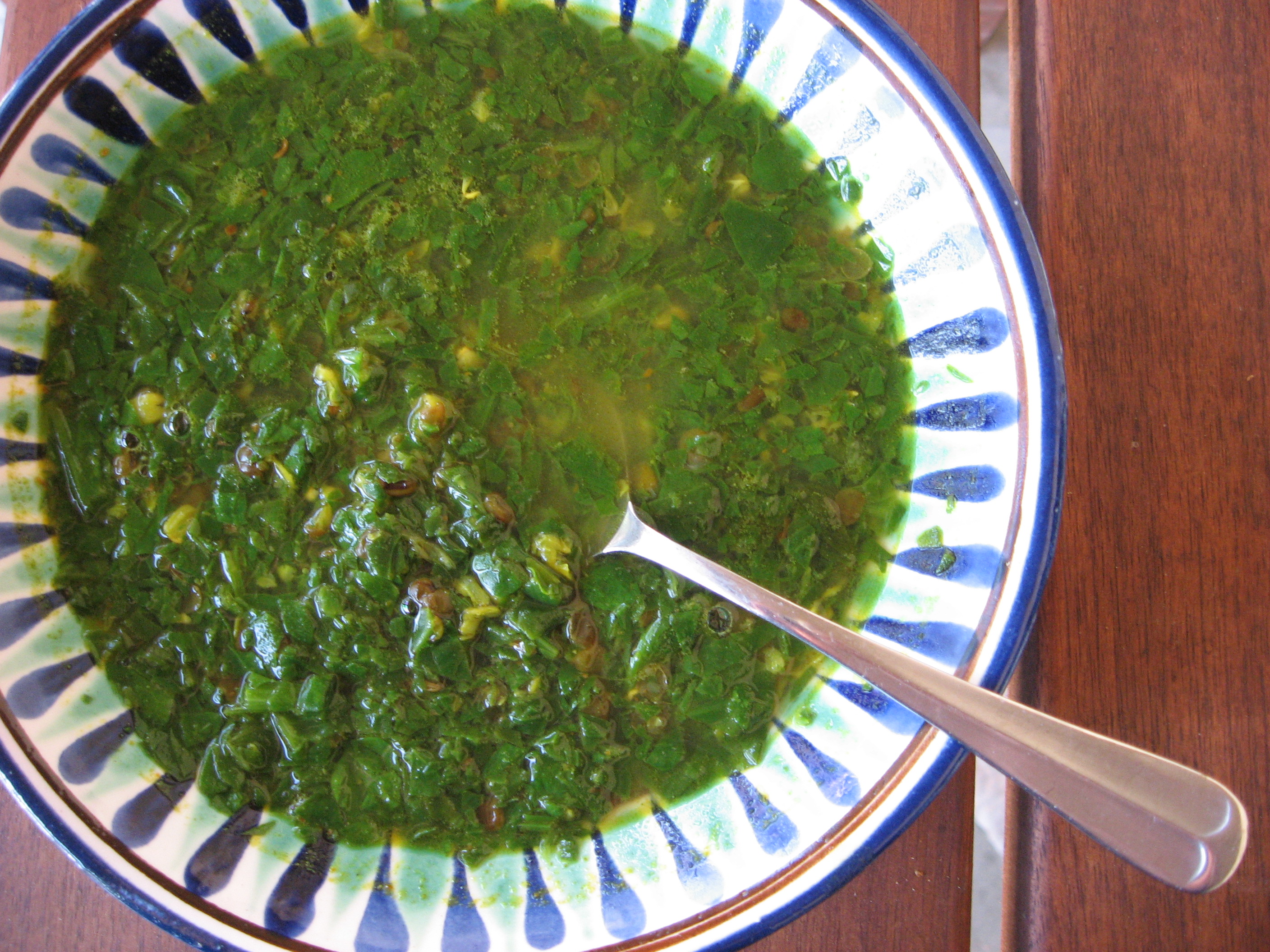 Spinach Dal Soup with Lime