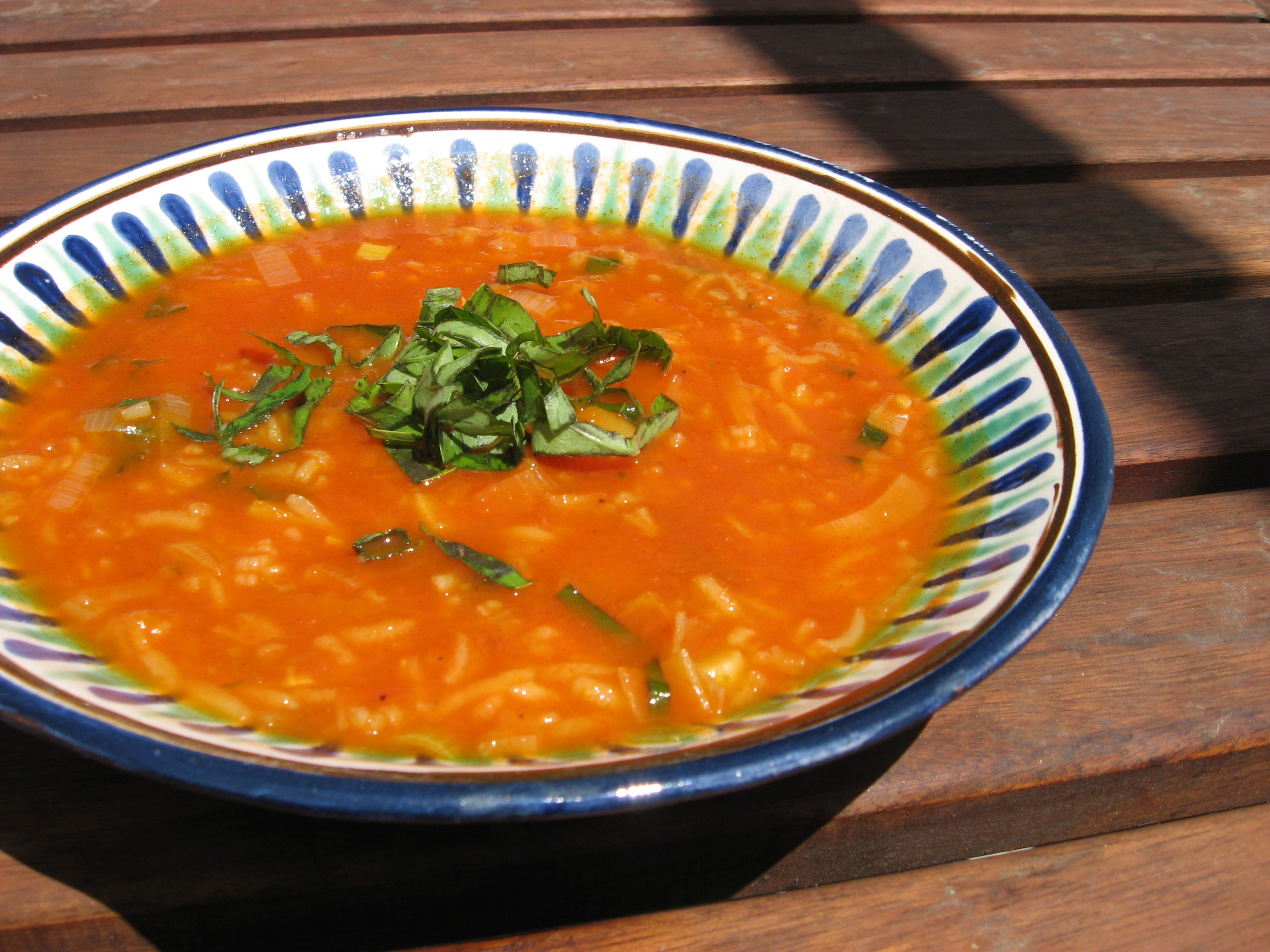 Julia Child’s Mediterranean Tomato Rice Soup with Basil and Leeks