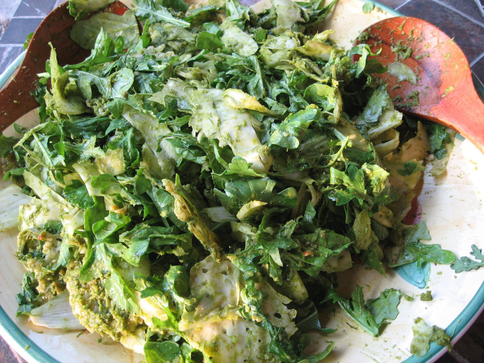 Italian Arugula and Fennel Salad with Basil Dressing