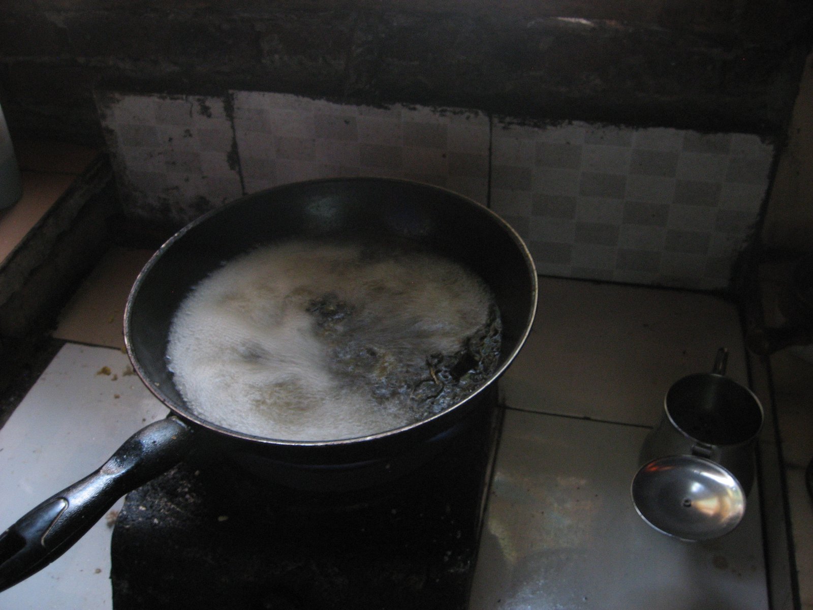 boiling tea soup
