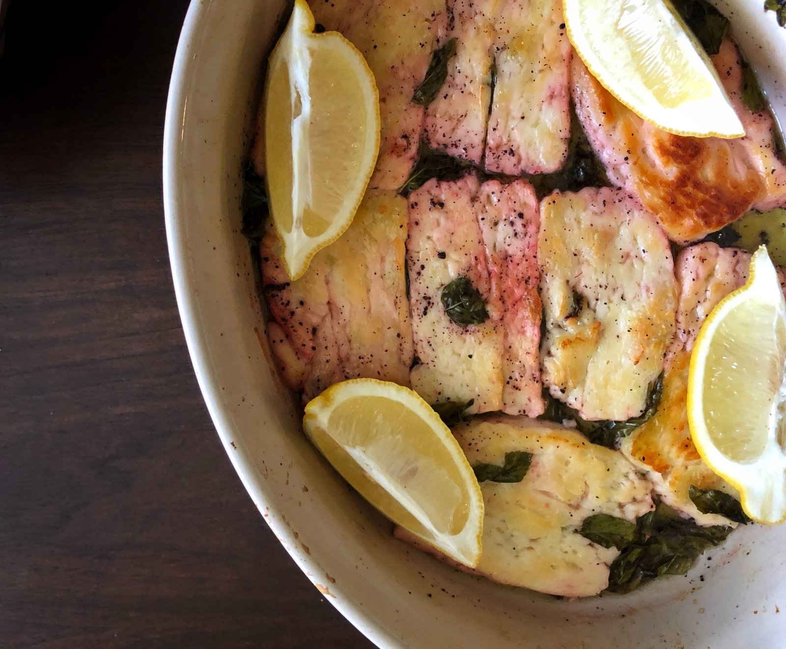 Baked Halloumi with Mint and Sumac