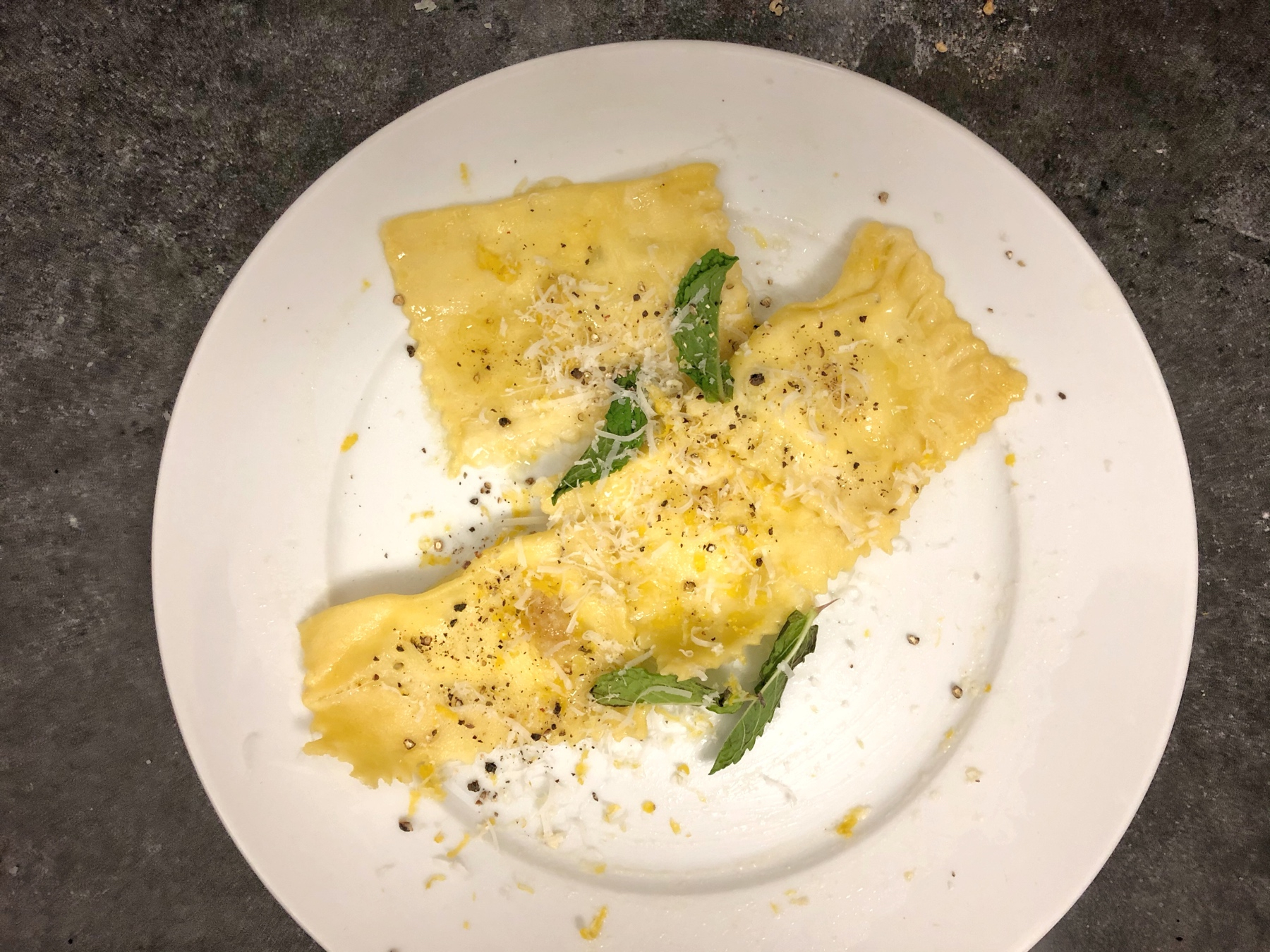 Mint Lemon Ravioli