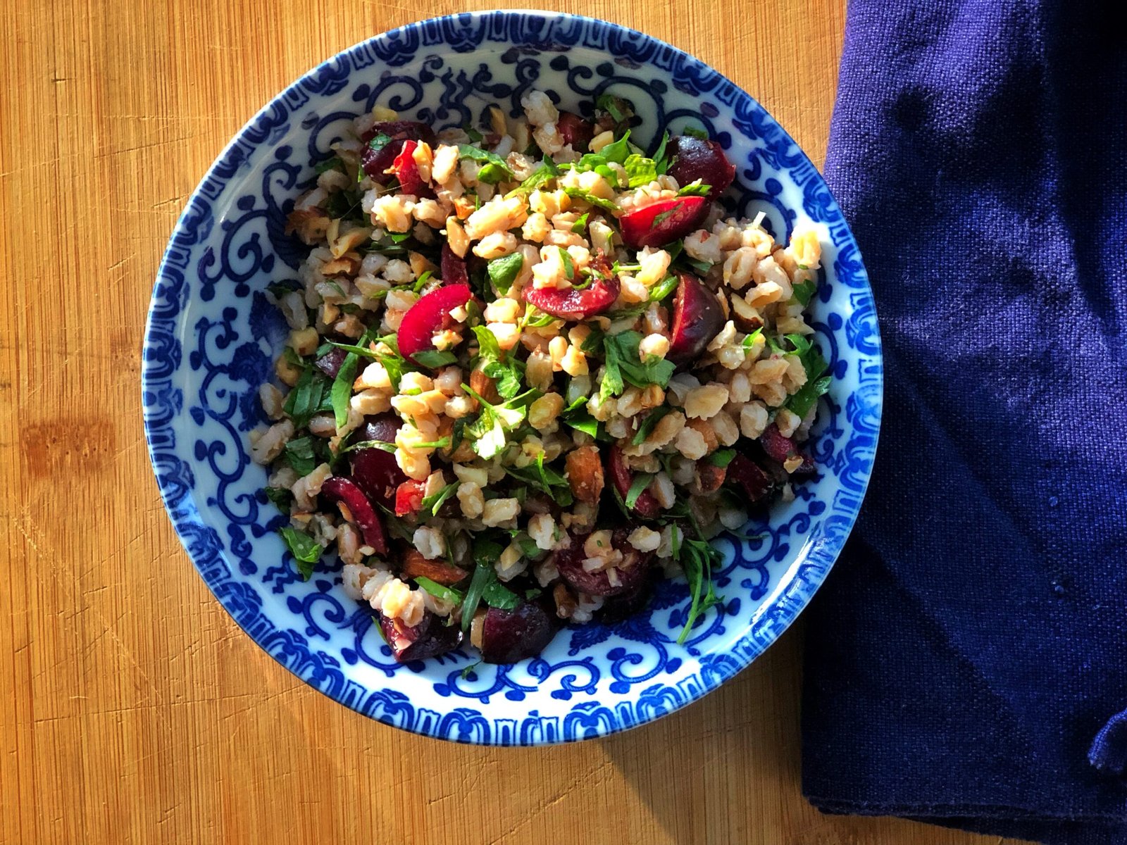 Summer Cherry Herb Grain Bowl