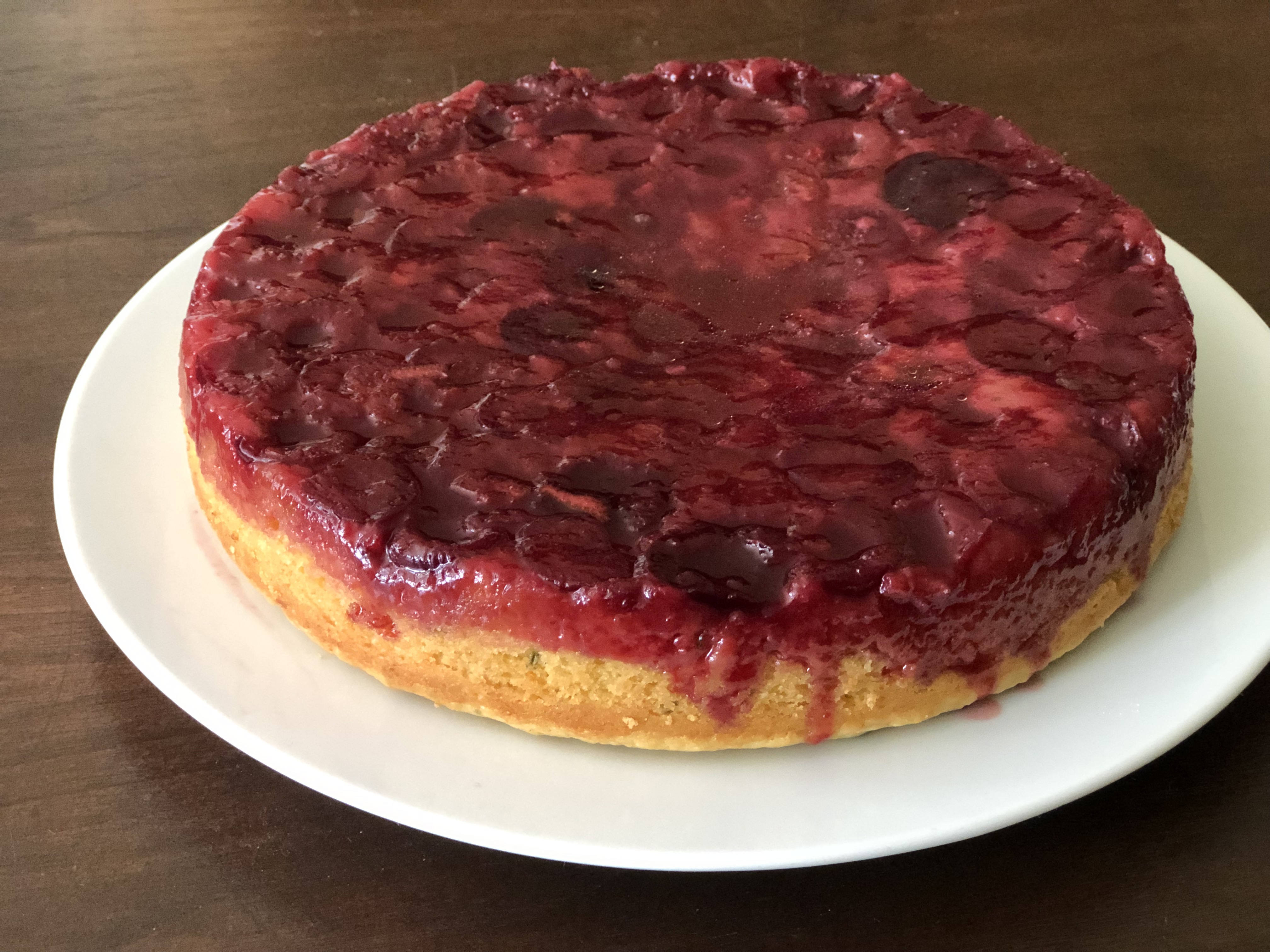 Fresh Cherry Upside-Down Cake