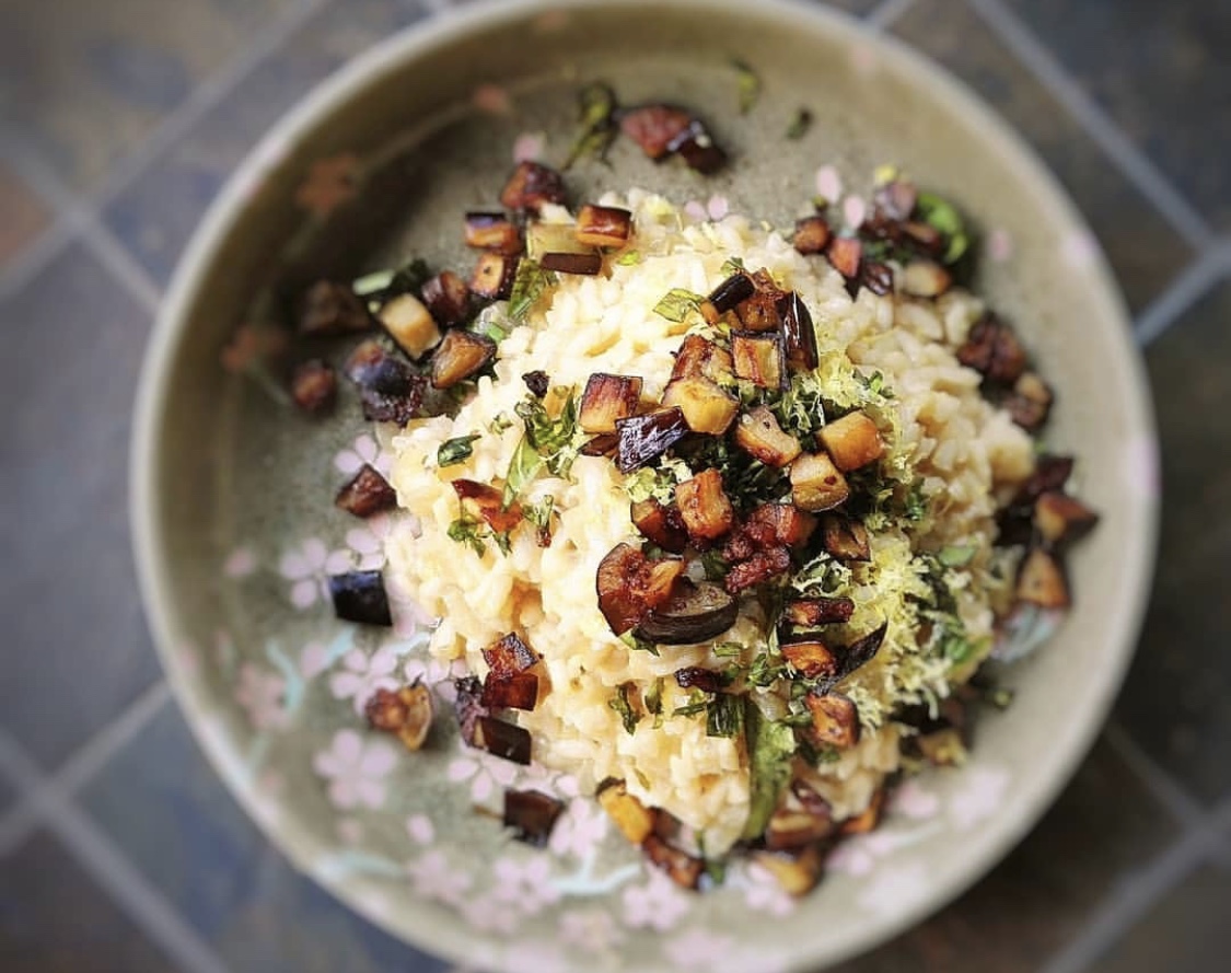 Eggplant & Lemon Risotto