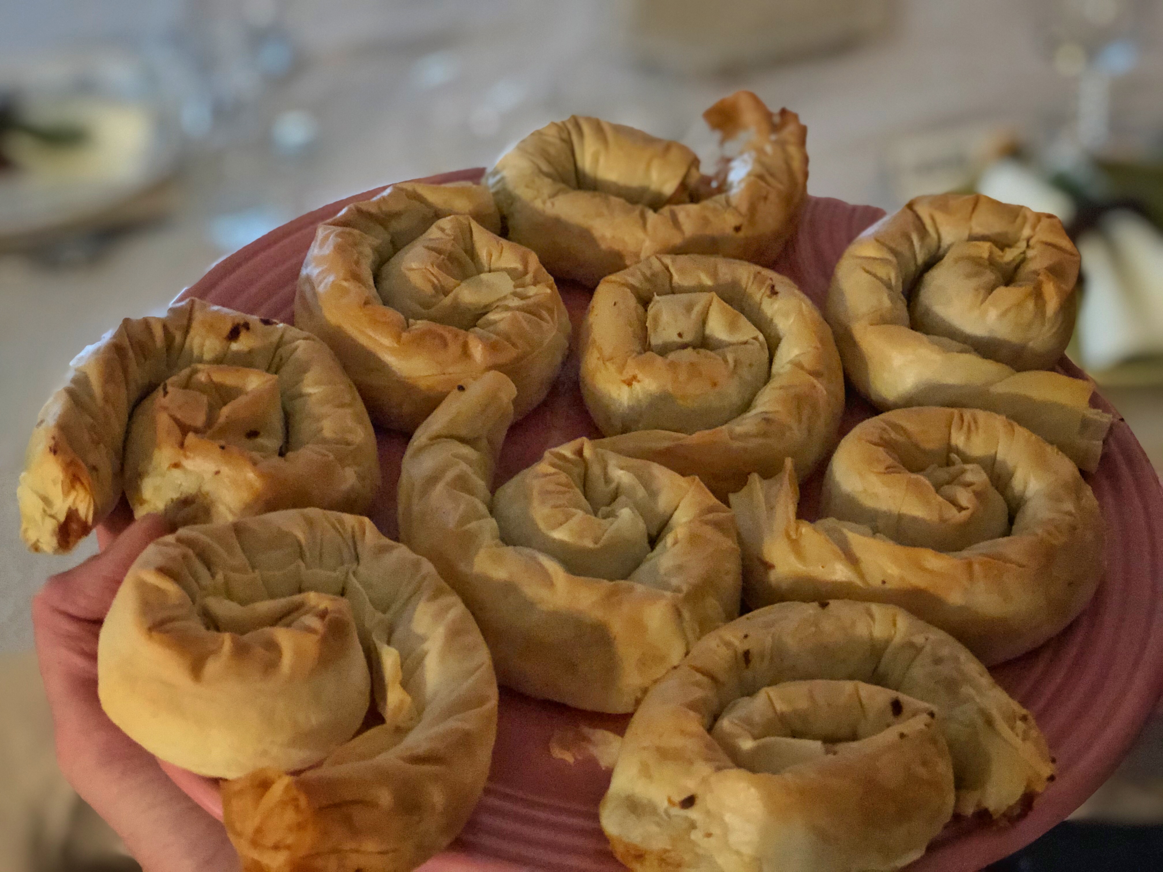 Israeli Butternut Phyllo Spirals