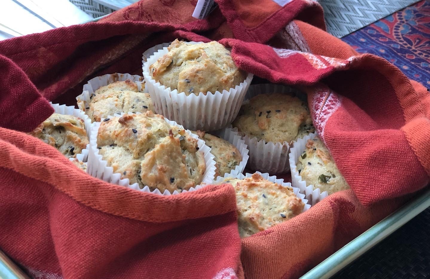 Halloumi Mint Muffins