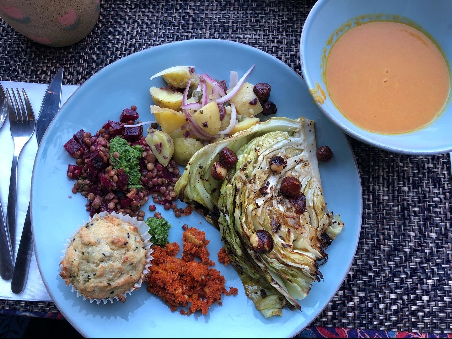 Charred Cabbage with Hazelnuts & Chili Butter