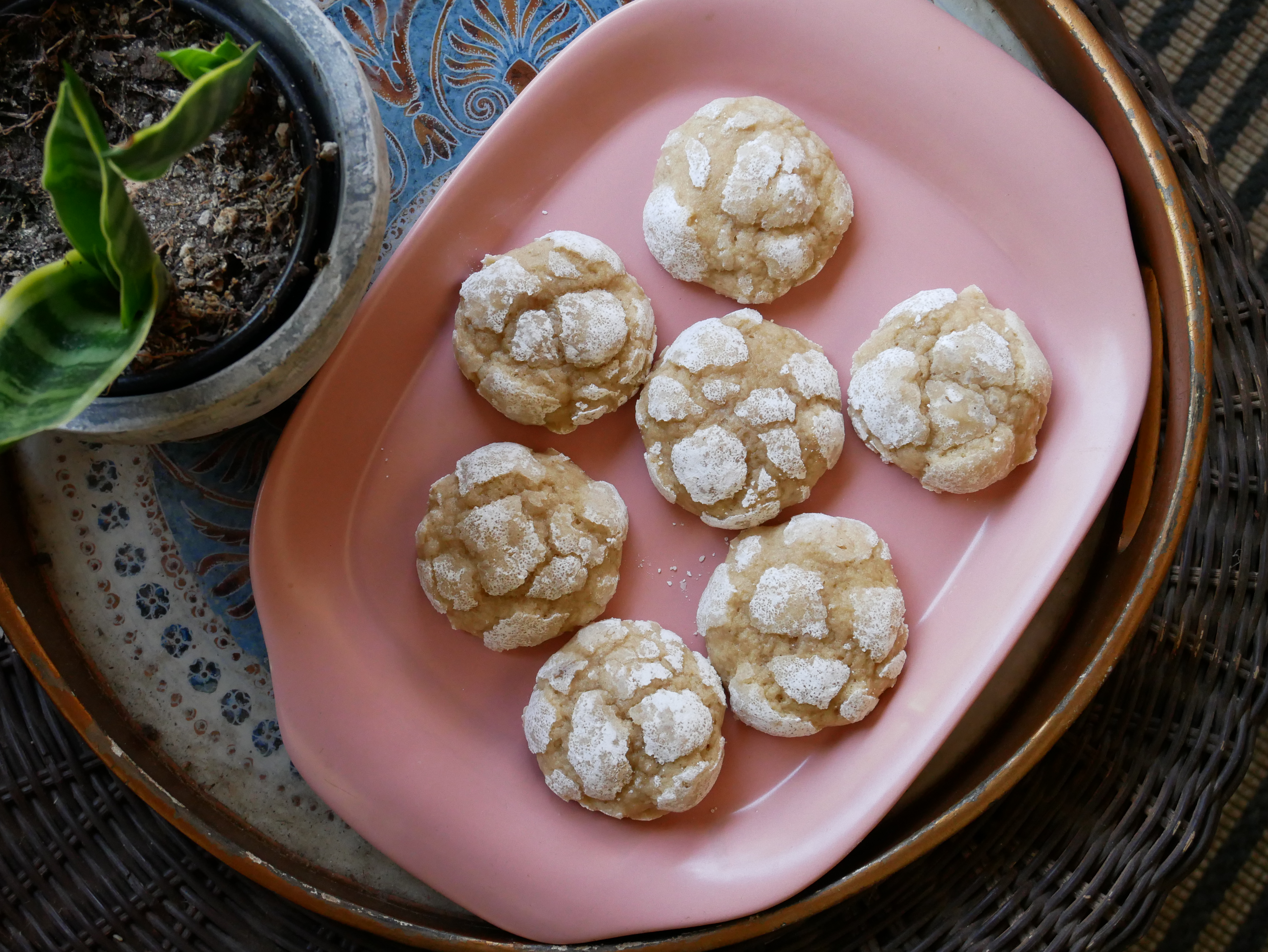 Preserved Lemon Crinkle Cookies