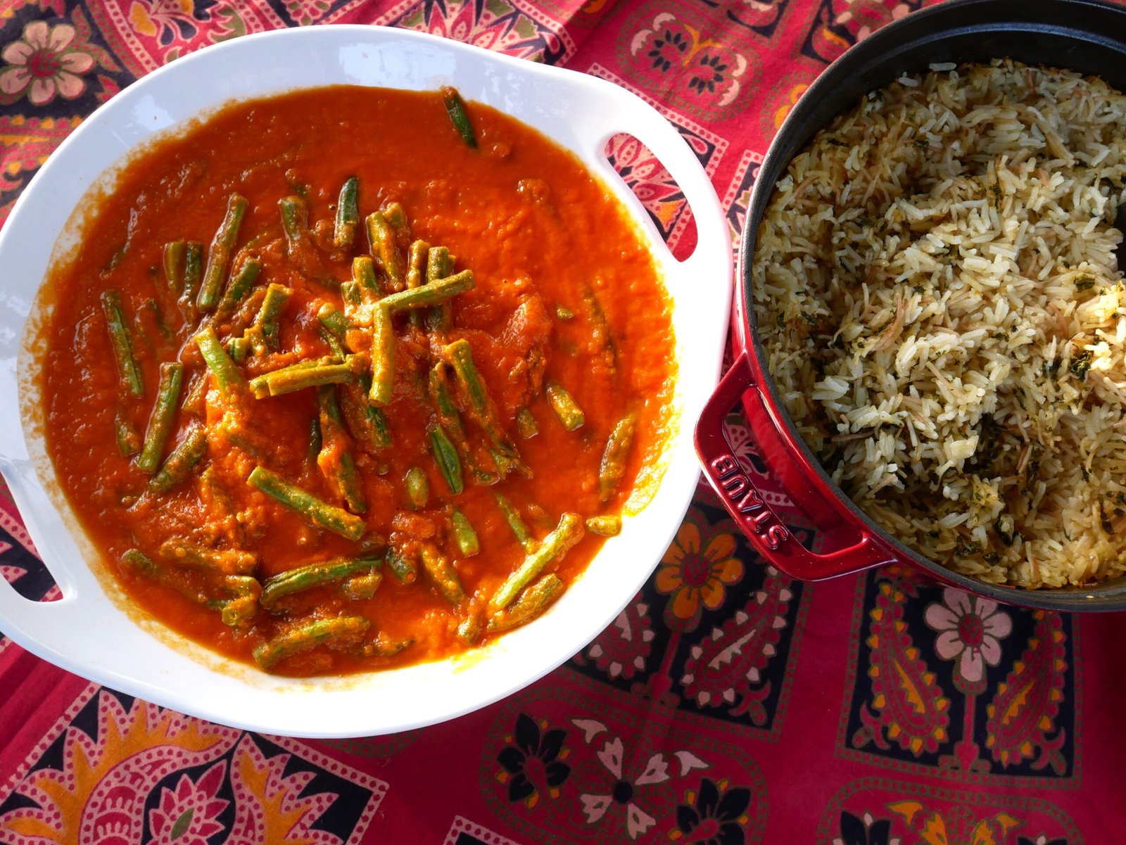 Palestinian Loubieh – Slow-Cooked Green Beans in Tomato Sauce